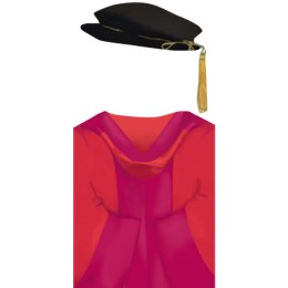 Manufacturer of CUHK medical doctor's graduation gown, robe, scarlet hood, graduation gown The Chinese University of Hong Kong (CUHK) DA271 Manufacturer of CUHK medical doctor's graduation gown, robe, scarlet hood, graduation gown The Chinese University of Hong Kong (CUHK) DA271